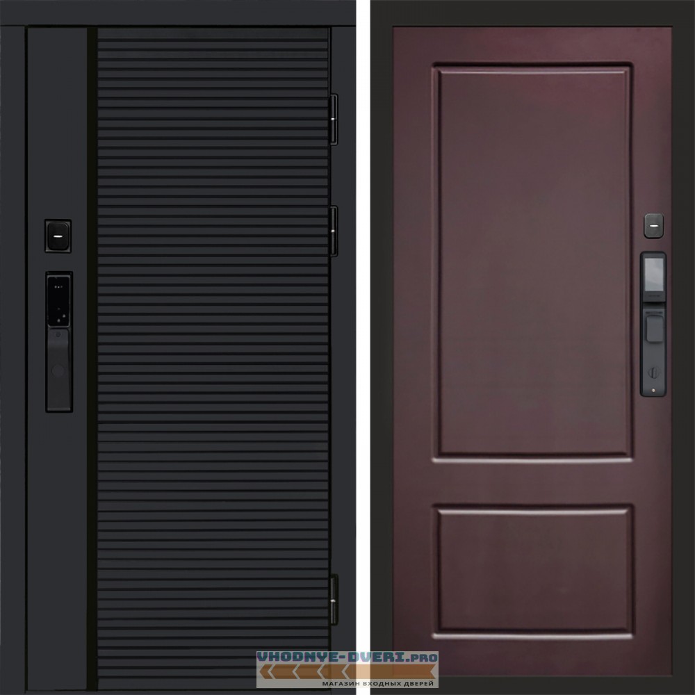 Дверь входная Termo Door  Smart (Смарт) Black Line Марсель Шоколад
